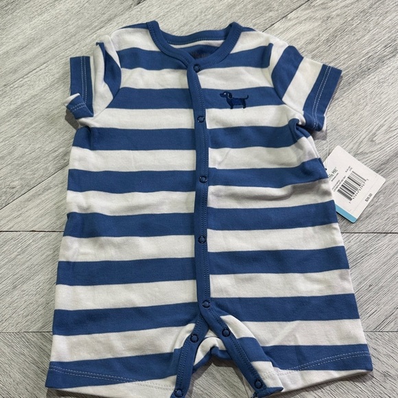 Little Me Striped and Puppy Print Bodysuit Duo - Picture 4 of 6